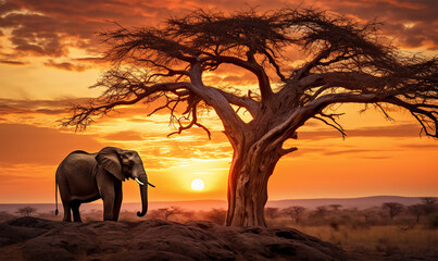 a lone elephant