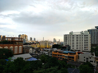Fototapeta premium Cityscape of Bangkok, City Architecture, Landscape of Bangkok...,