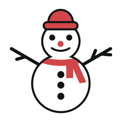 Christmas Snowman Icon