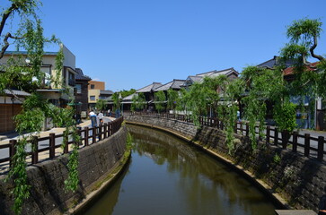 Japan village near water