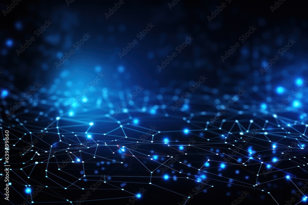 Wall mural abstract technology background generate with ai.