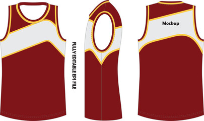 Basketball Jersey Mock up front and back view for clubs Vectors 