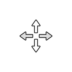 Maximize icon design with white background stock illustration