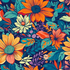 Digital Seamless pattern for textile and printing