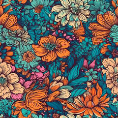 Digital Seamless pattern for textile and printing