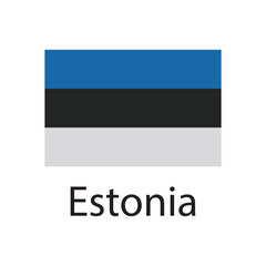 estonia flag icon vector