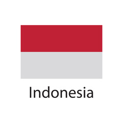 Indonesia flag icon vector