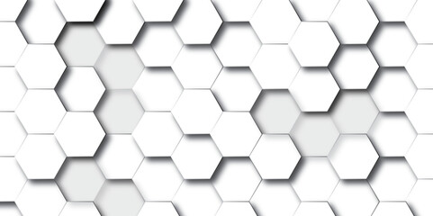  honeycomb mosaic white background. Realistic geometric mesh cells texture. Abstract white vector wallpaper with hexagon grid. honeycomb mosaic white background. Realistic geometric mesh cells texture
