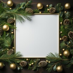 Merry Christmas and Happy new year. Festive background for Christmas holiday. Xmas holiday. Festive banner and poster, greeting card. generative ai