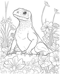 komodo dragon coloring pages