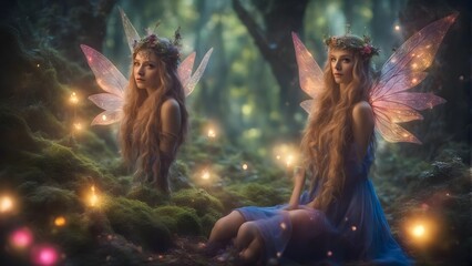 fairies in the enchanted forest