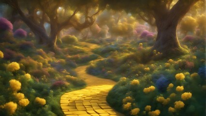 yellow brick road landscape