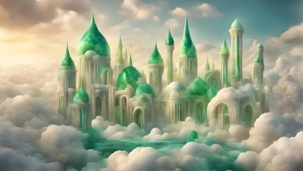 Poster emerald city in the clouds © Richard
