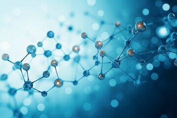 Scientific molecule background Generative AI