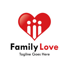 Family love design template illustration