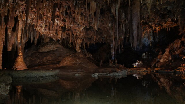 waterfall in the cave