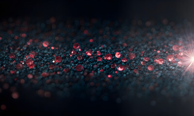 flash of light bokeh particle ai generated