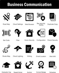 A set of 20 Business icons as road map, cloud settings, web browser