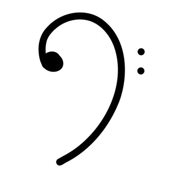 yin yang symbol music symbol f clef bass clef
