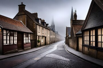 Obraz premium old town street