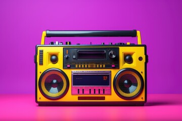 Fototapeta premium retro cassette tape recorder