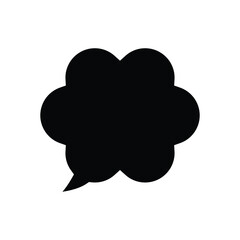 Bubble chat icon design template vector isolated