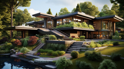 modern green house design