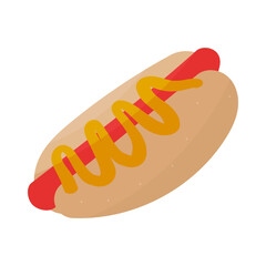 hot dog fast food dinner icon element
