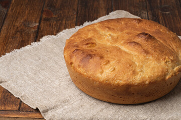 bread on table