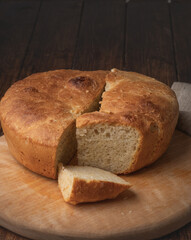 sliced bread on table