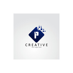 Letter P Logo. P Letter Design Vector