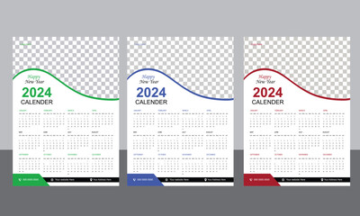 2024 page calendar for new year
