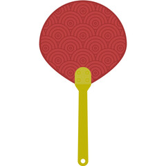 Aesthetic Manual Handle Hand Fan Chuseok Circle Style Collection