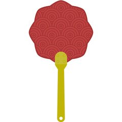 Aesthetic Manual Handle Hand Fan Chuseok Circle Style Collection