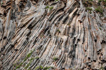 natural stone background texture. rock formation, unusual mountain topography, geological backdrop....