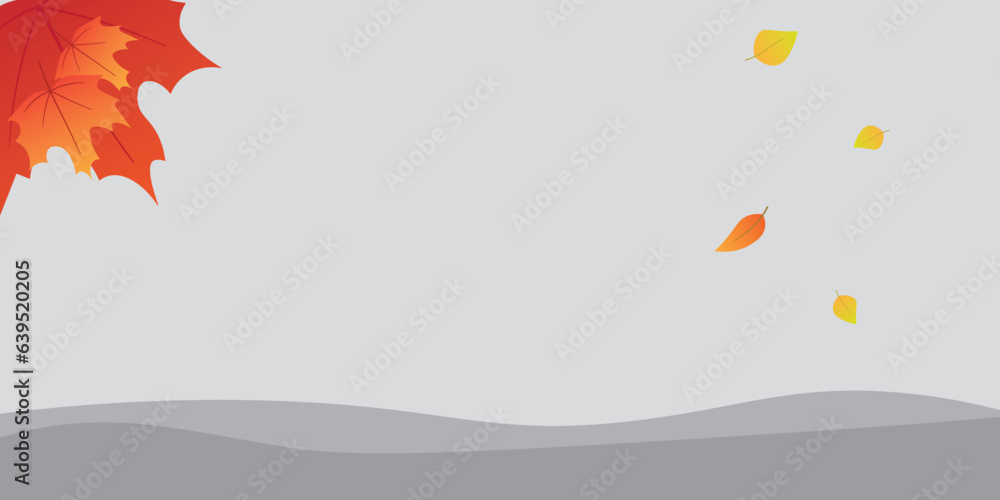 Aufkleber background design with minimalist colors with an autumn theme.