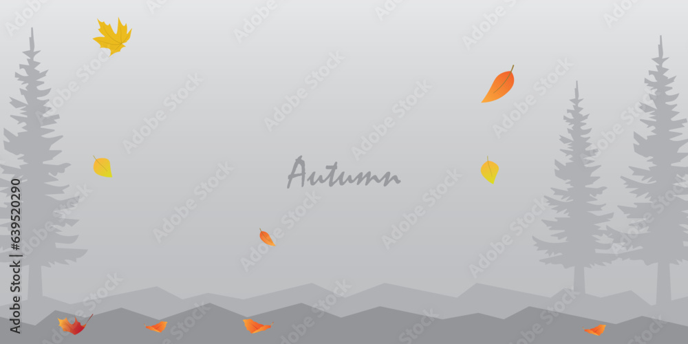 Aufkleber background design with minimalist colors with an autumn theme.