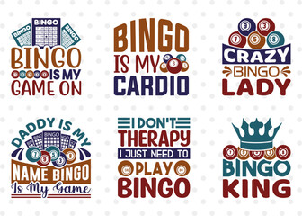 Bingo SVG Bundle, Bingo gift Svg, Bingo Games Svg, Crazy Bingo Svg, Bingo Quotes, Bingo Cutting File