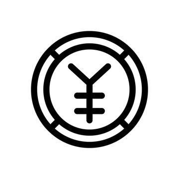 recommend clip art: yen line icon