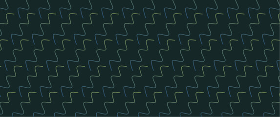 abstract seamless gradient line pattern on a dark background, colorful gradient wavy line doodle pattern for background, card, event, banner