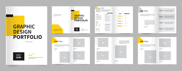 Graphic Design Portfolio Template or Graphic design portfolio layout design, portfolio design
