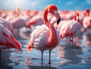 Elegant Flamingo Images: A Visual Feast of Grace and Beauty.