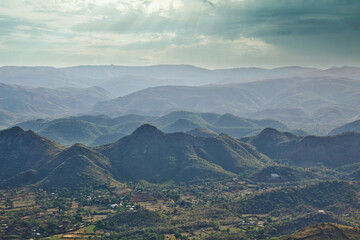 Cinematic landscapes on the outskirts of Udaipur.