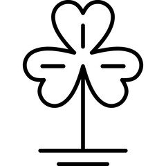 Clover Line icon vector