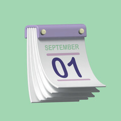 3D editable calendar
