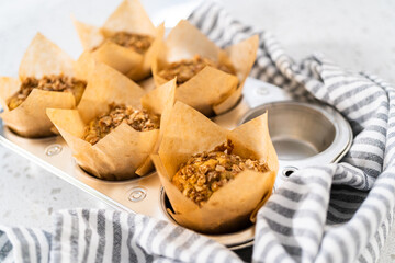 Banana oatmeal muffins