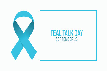 Teal Talk Day background.