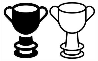 VECTOR ACHIEVEMENT ICON IN STROKE AND FILL VERSION