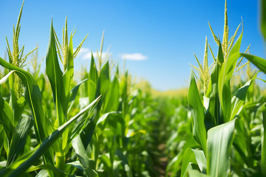 Image of a lush corn field