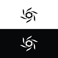 Circle vector logo template design . Circle icon silhouette illustration